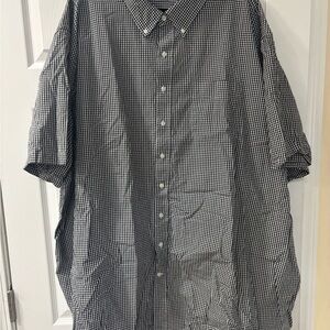 Men's Black and White Checkered Shirt